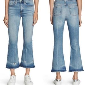 Rag + Bone 10 Inch Crop Flare Jeans